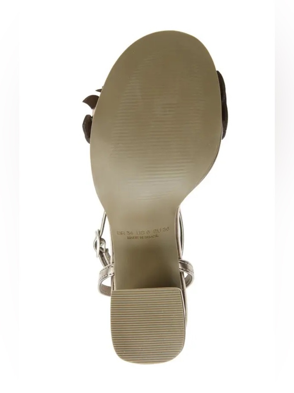 NWT FARM RIO Monstera Metallic Ankle Strap Sandal - Picture 4 of 12